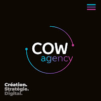 Logo de Cow Agency - agence de communication et création de site Web WordPress