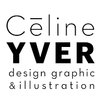Logo de Céline YVER - graphiste freelance - design graphique - La Rochelle