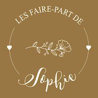 Logo des faire-part de Sophie - papeterie de mariage sur mesure