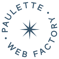 Logo de Paulette Factory - Création de sites internet pour entrepreneur(e)s/freelances et PME