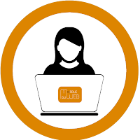 Logo de la Mordue Du Web - Barbara Cros Drewnowski