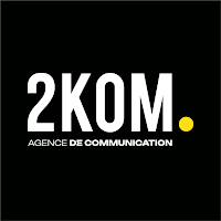 Logo de 2KOM. - Agence de communication