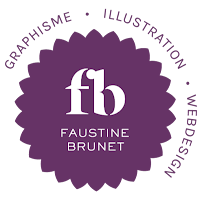 Logo de Faustine B | Graphiste webdesigner illustratrice