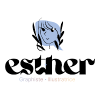 Logo d'Illustratrice Savoie | Graphiste freelance | Agence Motion Design | Esther