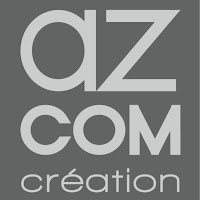 Logo d'AZcom Création – Agence de communication – Goodies – Textiles – EPI