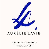 Logo d'Aurélie Lavie | Graphiste, Directrice artistique, Illustratrice Freelance | Lille et à distance