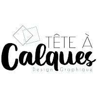 Logo de TÊTE À CALQUES - Tiphaine Pasquier - Graphiste Indépendante