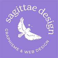 Logo de Sagittae Design ✷ Graphiste & Web Designer