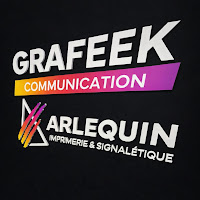 Logo de GRAFEEK COMMUNICATION - Flocage véhicule, broderie textile, marquage, goodies…