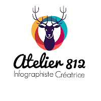 Logo d'Aline Combette - Atelier 812 - Graphiste à Montbéliard