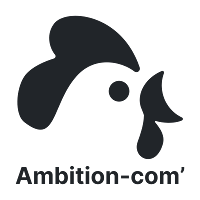 Logo de la Maison de la com' / Ambition-com' (Agence de communication et digitale)