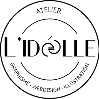 Logo de L'idéelle | Designer graphique et digitale