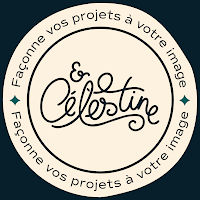 Logo de &Célestine | Graphiste Print & Web | Illustratrice