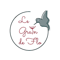 Logo du Grain de Flo - Identité visuelle - Faire part - support de communication - site Web - flocage - Textile -