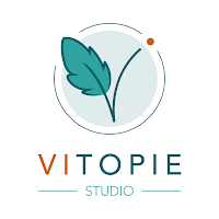 Logo de Vitopie Studio, graphiste & vidéaste