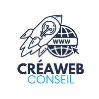 Logo de CréaWeb Conseil - création site boutique en ligne