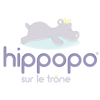 Logo de Hippopo sur le trône