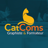 Logo de CatComs - Graphiste en Charente